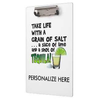 PORTE-BLOC PRESSE-PAPIERS - VIE, CITRON VERT, SEL, TEQUILA !