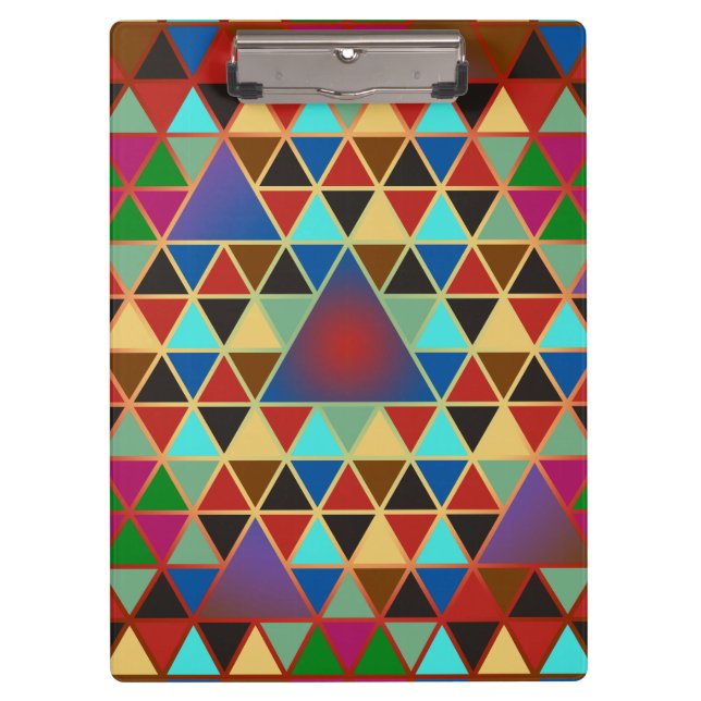 Porte-bloc Pretty triangle pattern III + your ideas (Devant)