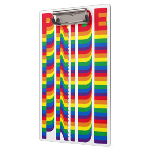 Porte-bloc Pride lgbt lgbtq queer gay arc-en-ciel rétro motif
