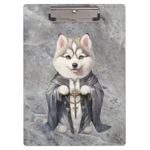 Porte-bloc Priest King Siberian Husky Dog