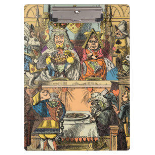 Porte-bloc Procès d'Alice du Valet de Cœur Vintage