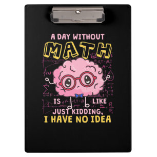Porte-bloc Prof de maths une journée sans maths