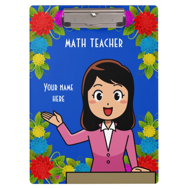Porte-bloc Professeur de mathématiques Porte - bloc personnal (Devant)