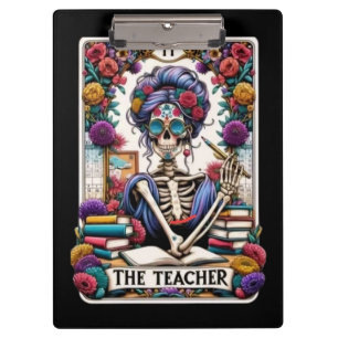 Porte-bloc Professeur de Tarot Squelette – Squelette Mystique
