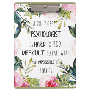 Porte-bloc Psychologue Appréciation Merci Farewell Cadeau