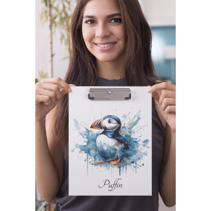 Porte-bloc Puffin Splash, personnalisé