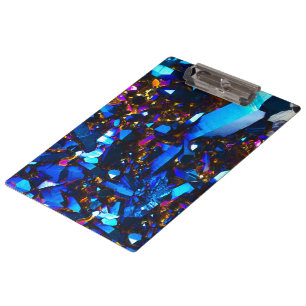 Porte-bloc Quartz titanique de bleu de cobalt