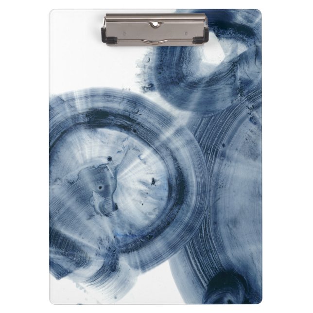 Porte-bloc Quasars - Cercles bleu encre (Devant)