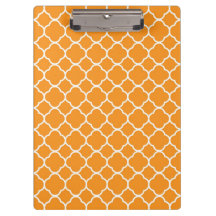 Quatrefoil Preppy Orange