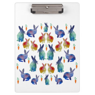 Porte-bloc Rabbits aquarelle
