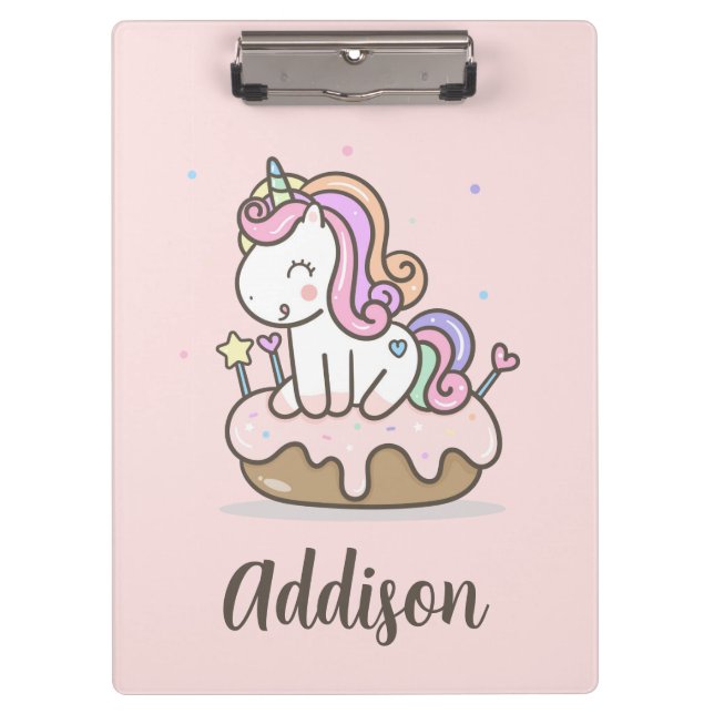 Porte-bloc Rainbow Unicorn Cake Porte - bloc personnalisé (Devant)