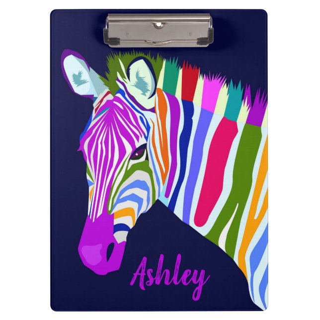 Porte-bloc Rainbow Zebra (Devant)
