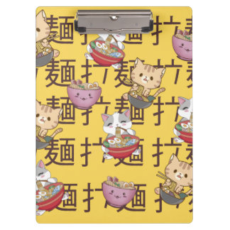 Porte-bloc Ramen de nouilles japonais Kawaii Anime Cat