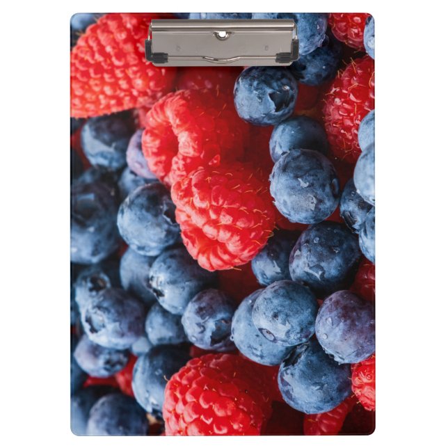 Porte-bloc Raspberries et Blueberries (Devant)