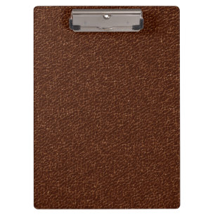 Porte-bloc Regard Brown de texture de cuir de Faux de cru