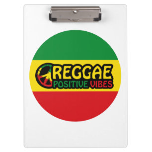 Porte-bloc Reggae Musique avec des vibes positives et drapeau