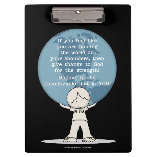 Porte-bloc Remerciements pour la force (Devant)