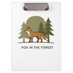 Porte-bloc Renard dans la forêt