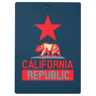 Porte-bloc République de Californie en style pop