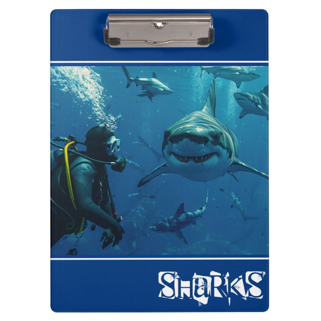 Porte-bloc Requins (Devant)