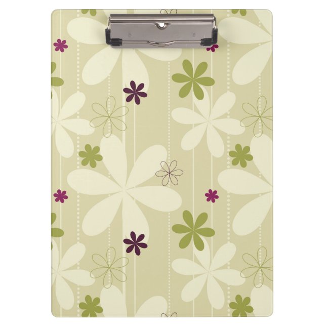 Porte-bloc Rétro arrière - plan floral (Devant)