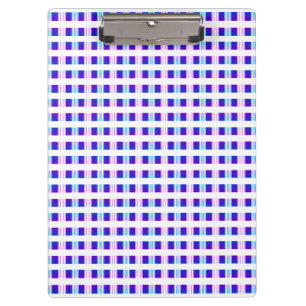 Porte-bloc rétro électrique rayé bleu & violet