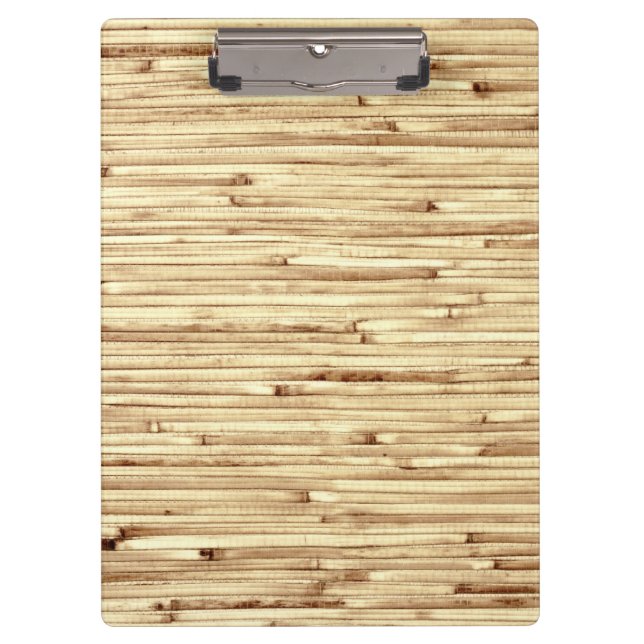 Porte-bloc Rétro motif en bambou beige de texture (Devant)