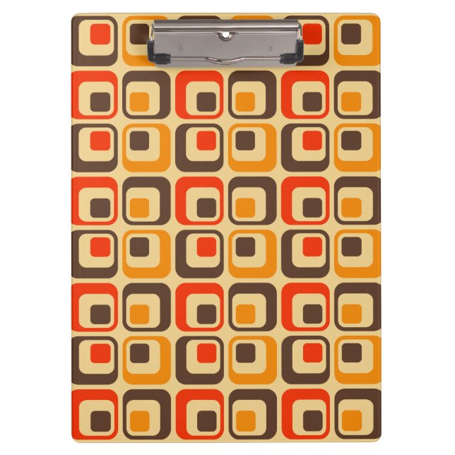Porte-bloc Rétro Squares Pattern (Devant)