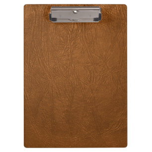 Porte-bloc Revêtement Brown en cuir de vache