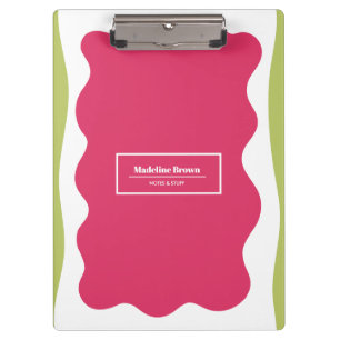 Porte-bloc Rose Chaud Moderne Tendance Mignon Motifs Élégant 