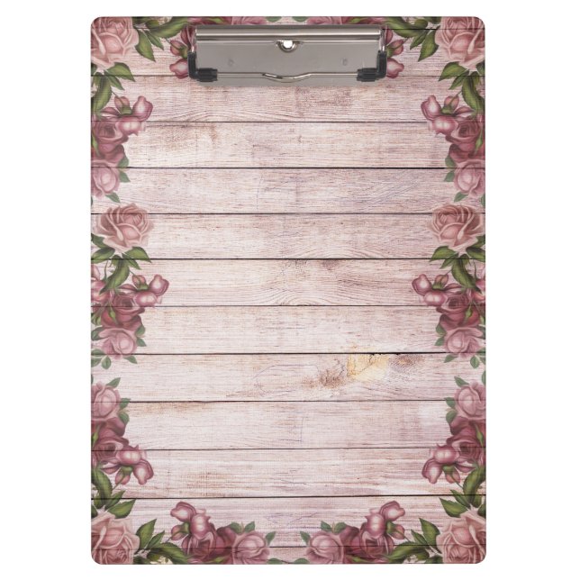Porte-bloc Rose rose élégant moderne de magenta d'arrière - (Devant)