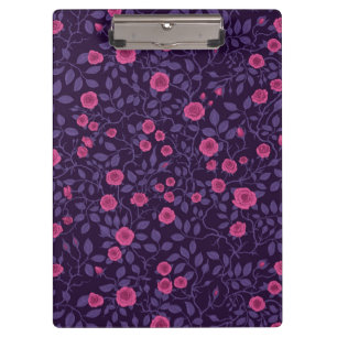Porte-bloc Roses sauvages en rose et violet