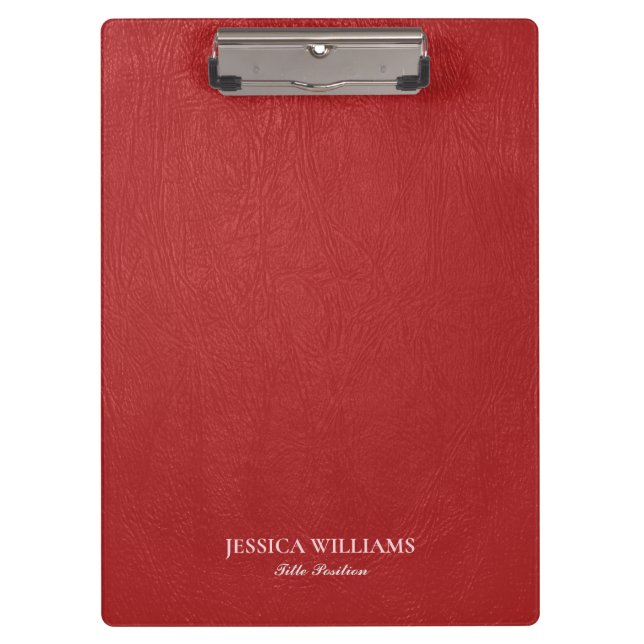 Porte-bloc Rouge Faux Cuir Imprimer Vintage Porte - bloc (Devant)