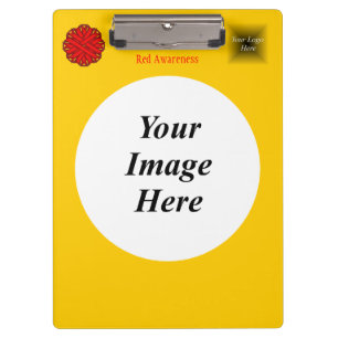 Porte-bloc Ruban à fleurs rouges Modèle par Kenneth Yoncich