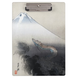 Porte-bloc Ryu Shoten : Dragon éblouissant sur Fuji, Japon