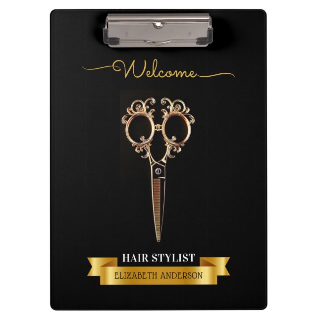 Porte-bloc Salon de beauté professionnel coiffeur (Devant)