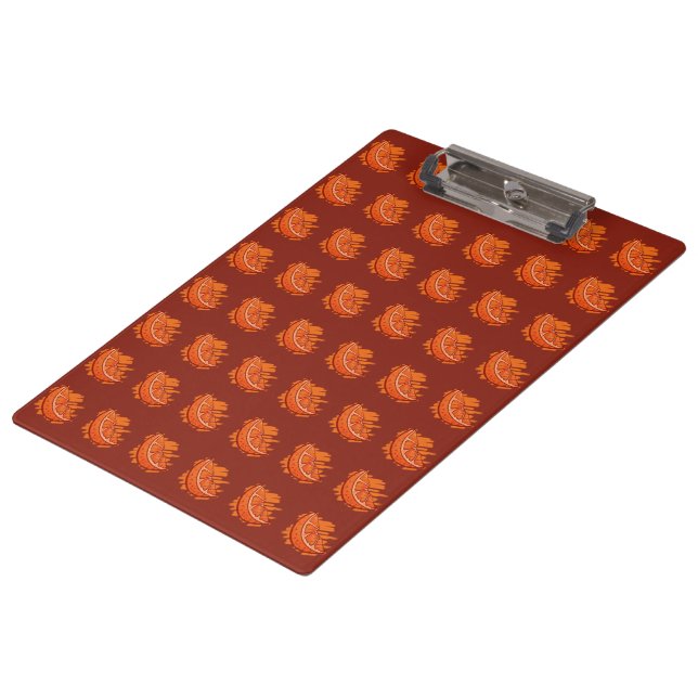 Porte-bloc Sang Motif de fruits orange (Incliné)