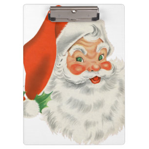 Porte-bloc Santa Claus rétro vintage