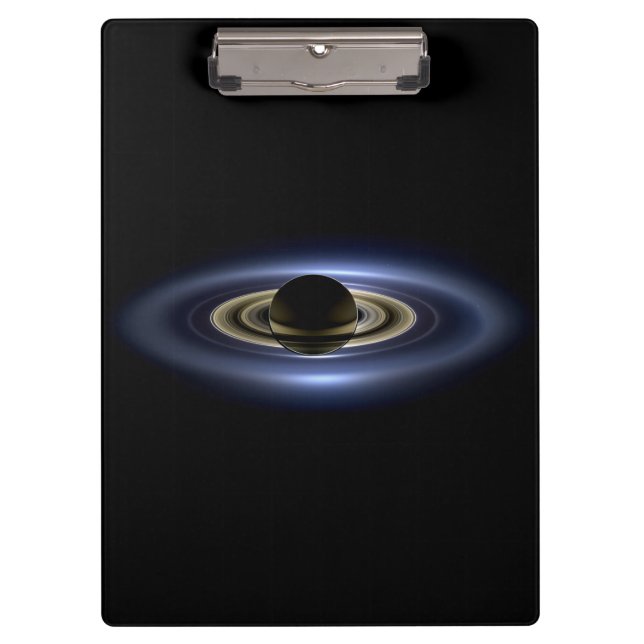 Porte-bloc Saturne éclipse le Soleil vu de l'orbiteur Cassini (Devant)