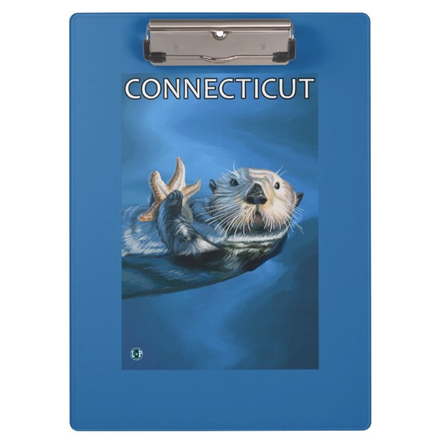 Porte-bloc Scène de loutre de ConnecticutSea (Devant)