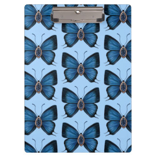 Porte-bloc Septembre Motif papillon bleu saphir de naissance