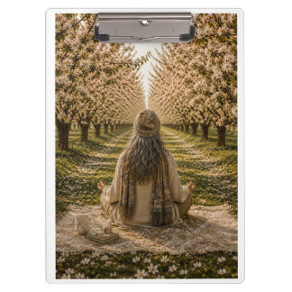 Porte-bloc Serene Orchard Sticky Notes | Romantic Botanical