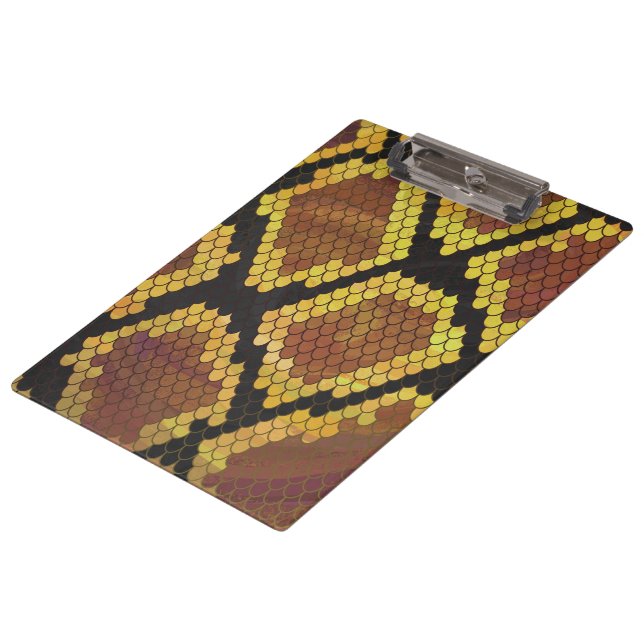 Porte-bloc Serpent Brown et impression or (Incliné)