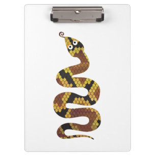 Porte-bloc Serpent Brown et Silhouette Or