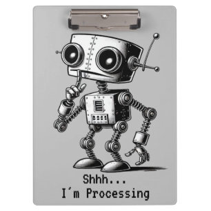 Porte-bloc Shhh Robot - Shhh... Je traite