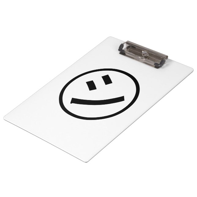 Porte-bloc ㋛ Shi Kana Katakana Smiling Emoji / Emoticon (Incliné)