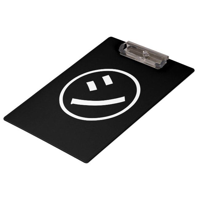 Porte-bloc ㋛ Shi Kana Katakana Smiling Emoji / Emoticon (Incliné)