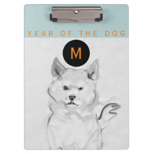 Porte-bloc Shiba Inu 4 Peinture Chien chinois Année Monograph