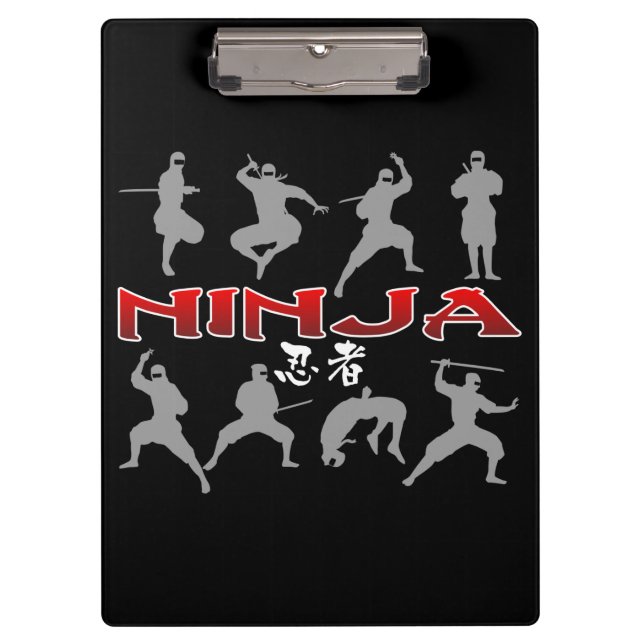 Porte-bloc Silhouette de Ninja (Devant)