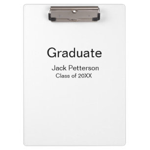 Porte-bloc simple diplôme minimal ajouter nom classe moderne